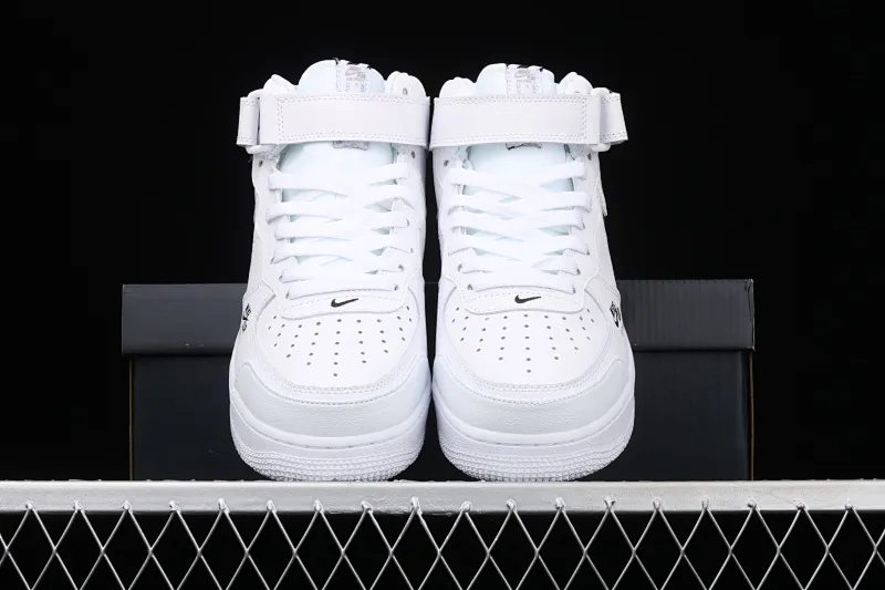 All categories Nk Air Force 1 Air Force series Nk Air Force 1 Mid Air Force mid-top Nk Air Force 1 Mid "Premium" black and white colorful color Air Force One Chinese casual sneakers CV3039-108